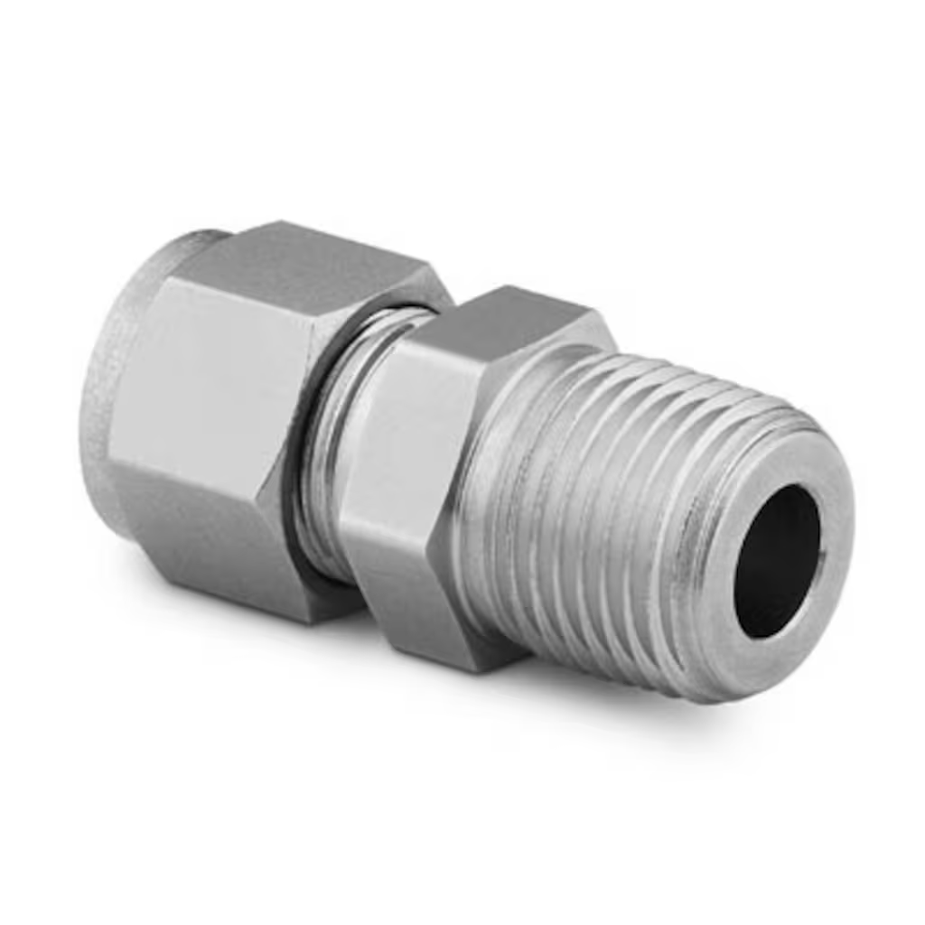 Adapter, 3/8in Tube OD, 1/4in Male NPT