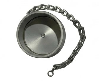 Aluminum LNG receptacle cap with Chain